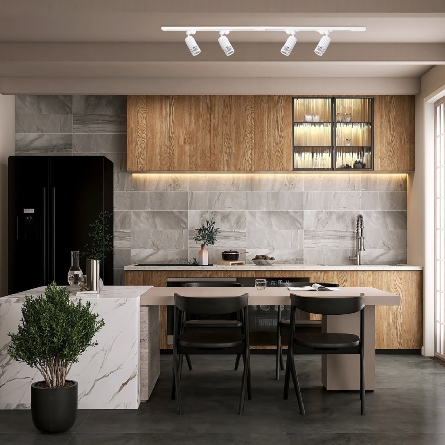 Точковий світильник VERTICAL для трекової системи 1xGU10/8W/230V білий