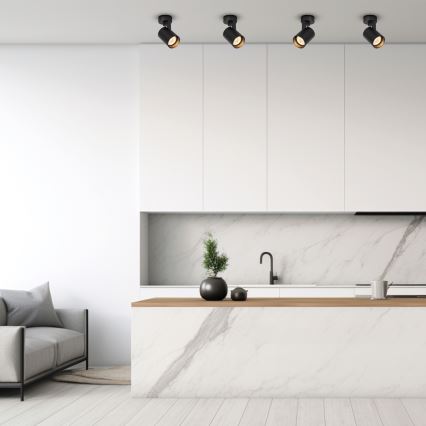 Точковий світильник VOLF 1xGU10/10W/230V чорний