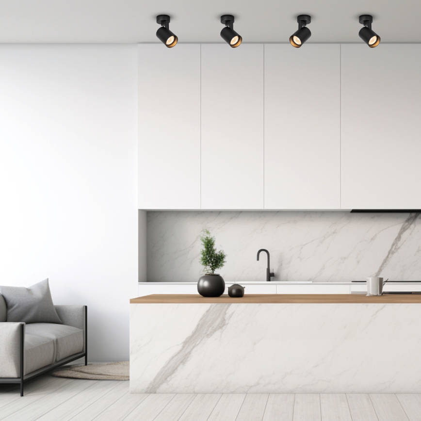 Точковий світильник VOLF 1xGU10/10W/230V чорний