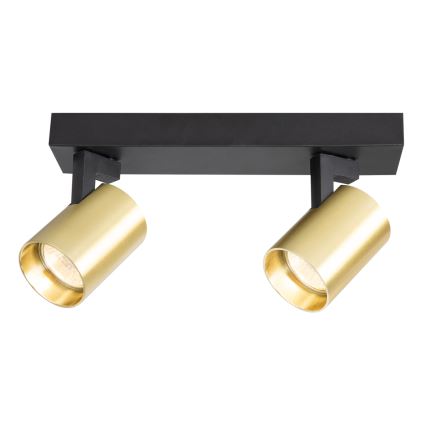 Точковий світильник VOLF 2xGU10/10W/230V золотий/чорний
