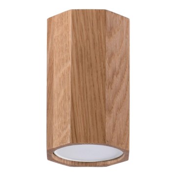 Точковий світильник ZEKE 1xGU10/40W/230V 10 см дуб