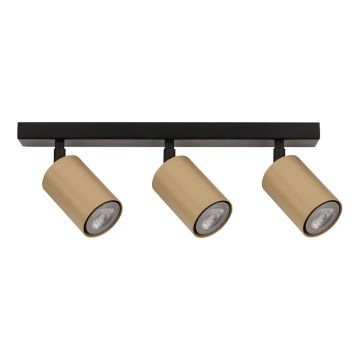 Точковий світильник ZOOM 3xGU10/25W/230V чорний/золотий