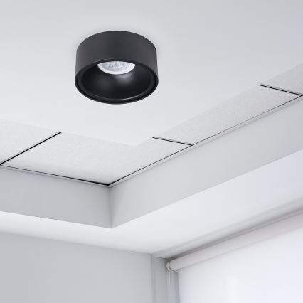 Точковий вбудований стельовий світильник BALI 1xGU5,3/MR16/25W/12V круглий чорний