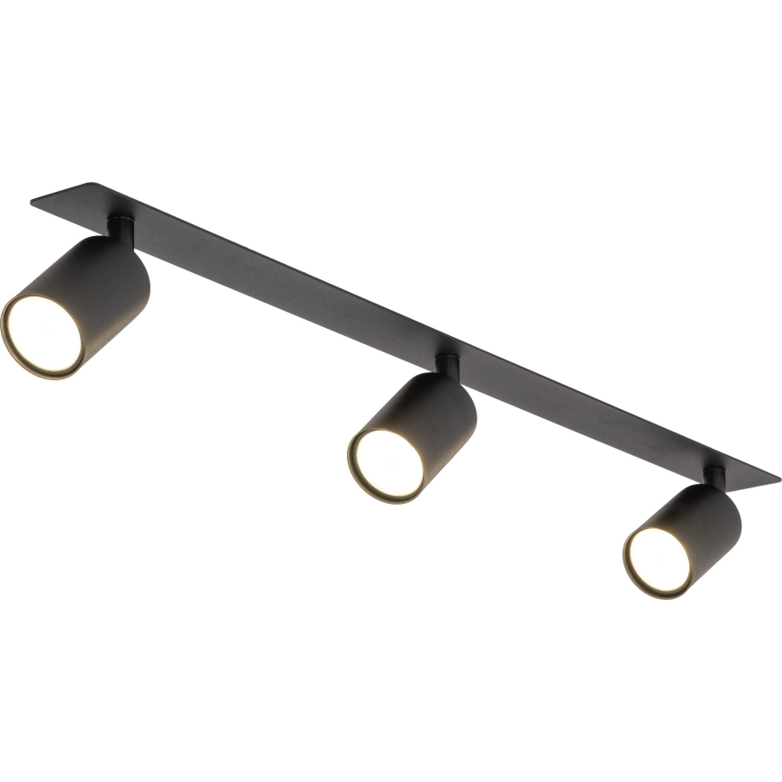 Точковий вбудований стельовий світильник NEX 3xGU10/10W/230V чорний