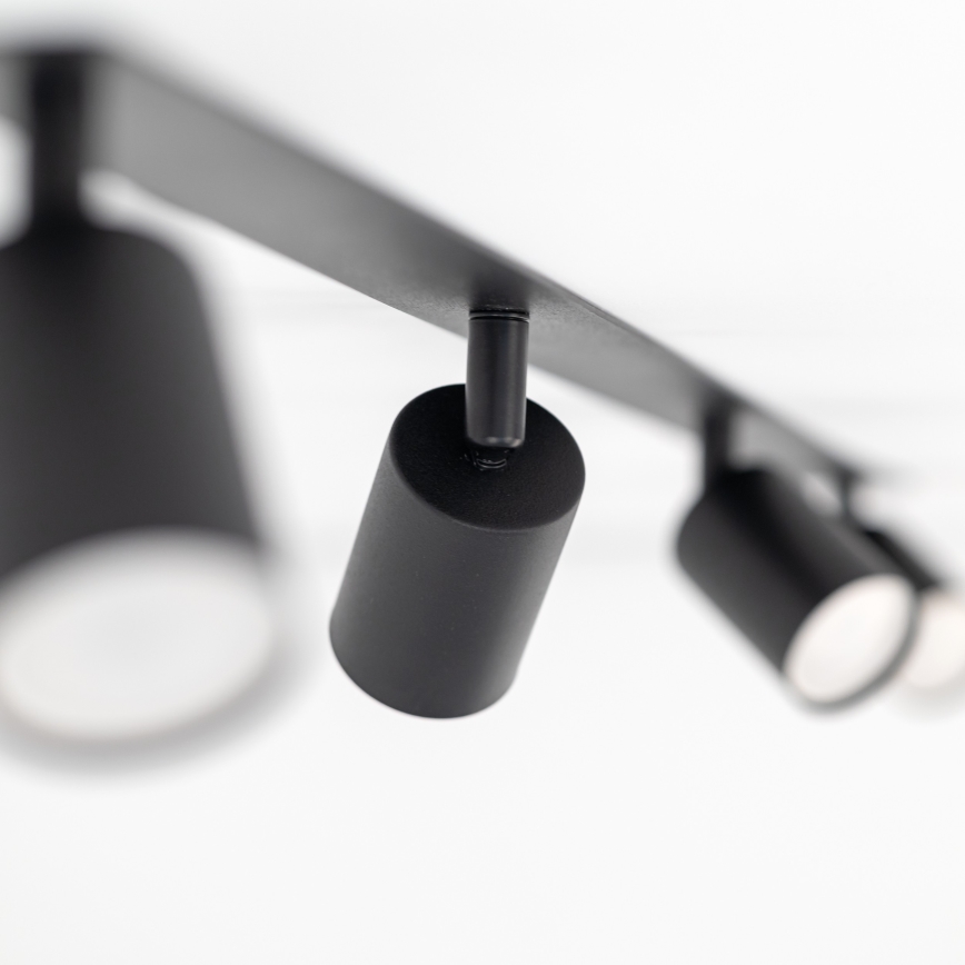 Точковий вбудований стельовий світильник NEX 4xGU10/10W/230V чорний