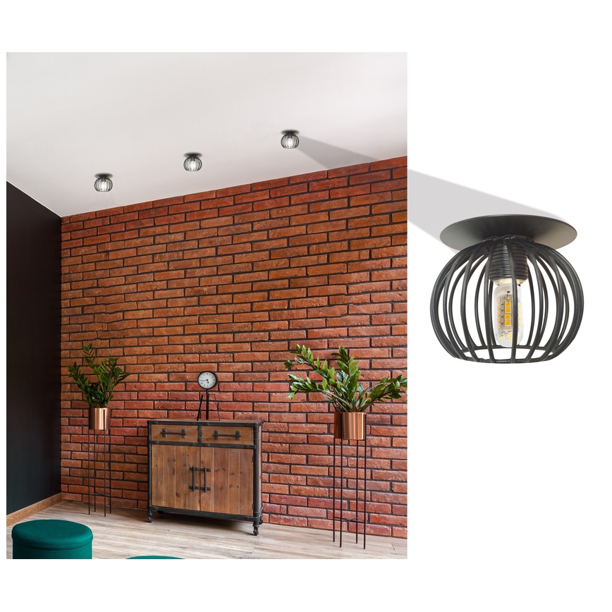 Точковий вбудований стельовий світильник SK 93 1xG9/40W/230V чорний