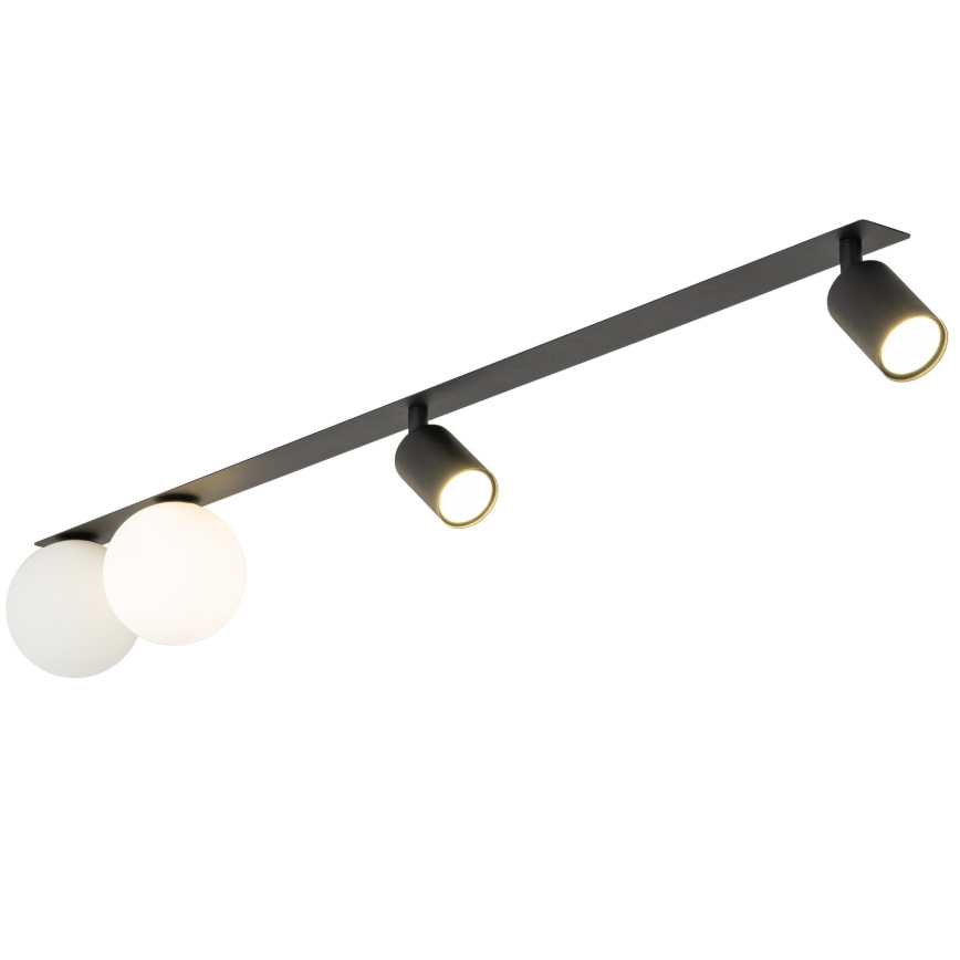 Точковий вбудований стельовий світильник VOX 2xG9/8W/230V + 2xGU10/10W чорний