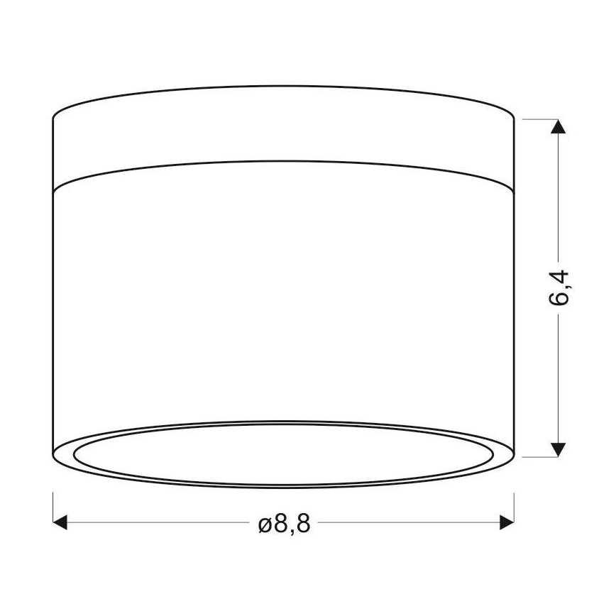 Точковий LED світильник TUBA LED/9W/230V білий/чорний