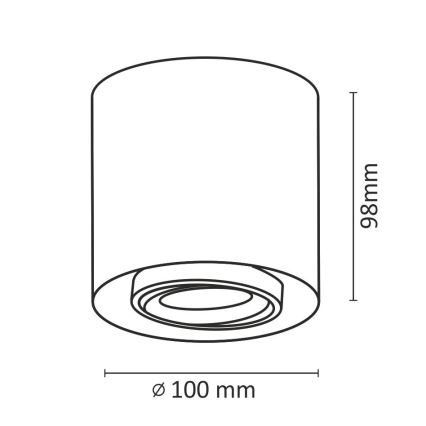 Точковий LED світильник XENO LED/15W/230V білий 1200lm