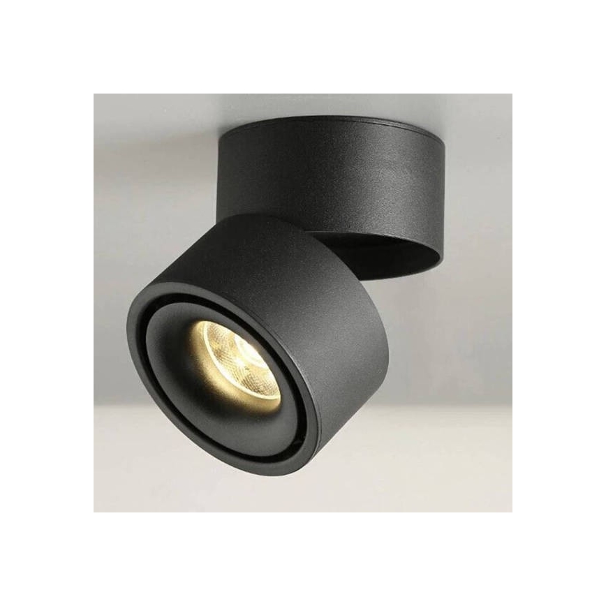 Точковий LED світильник з регулюванням яскравості LAHTI LED/13,5W/230V 3000K CRI 90 чорний
