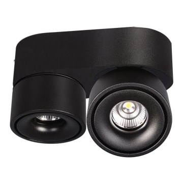 Точковий LED світильник з регулюванням яскравості LAHTI MINI 2xLED/9W/230V 3000K CRI 90 чорний