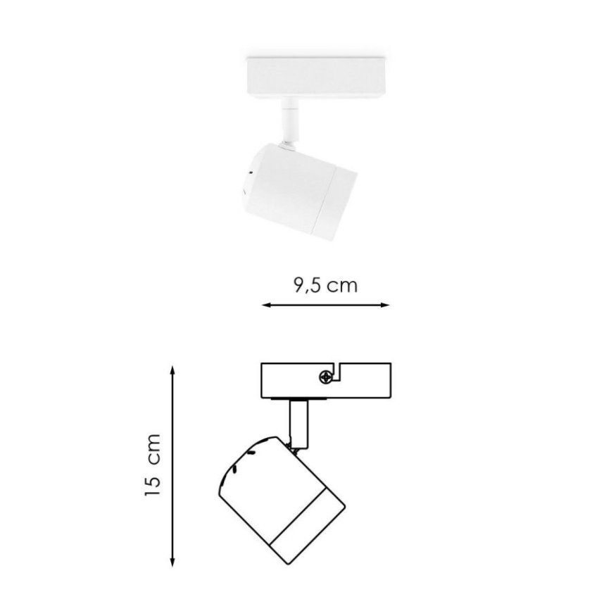 Точковий LED світильник з регулюванням яскравості MANU 1xGU10/5,8W/230V білий