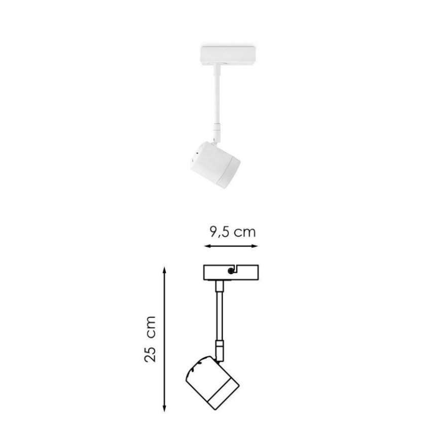 Точковий LED світильник з регулюванням яскравості MANU 1xGU10/5,8W/230V білий