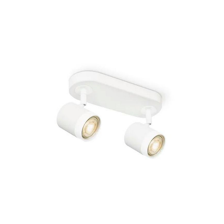 Точковий LED світильник з регулюванням яскравості MANU 2xGU10/5,8W/230V білий