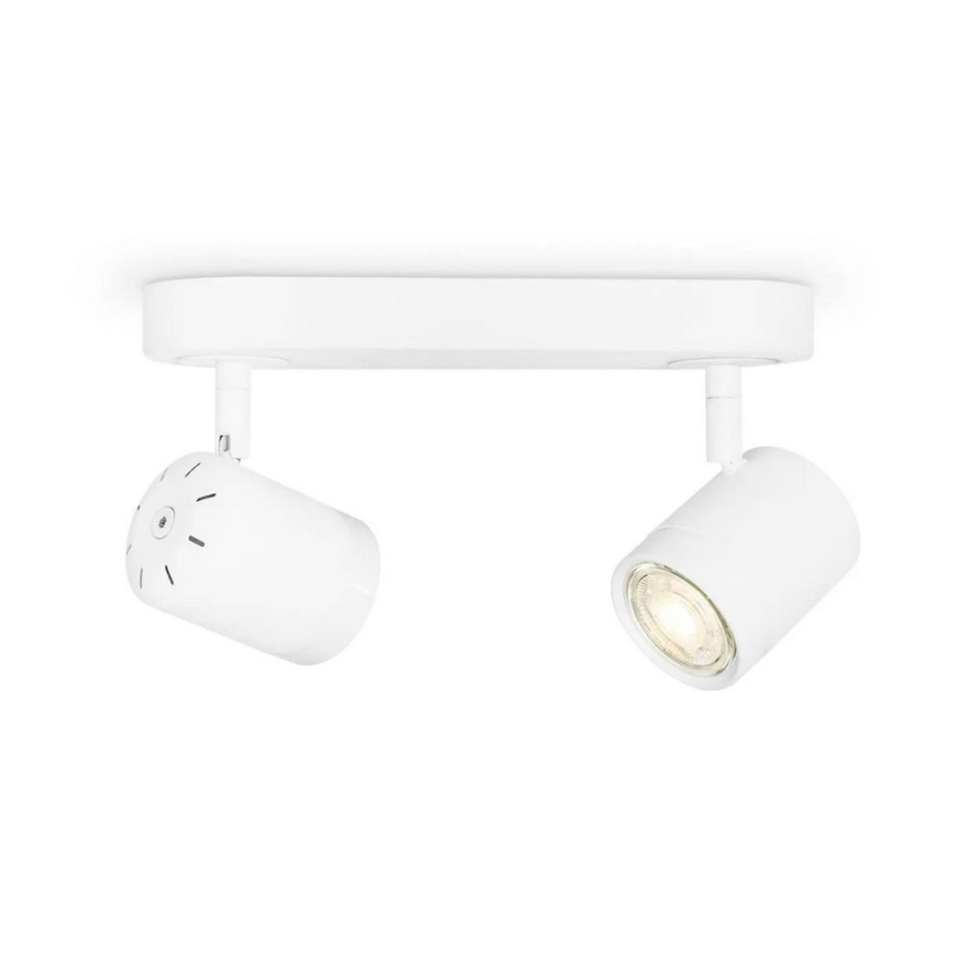 Точковий LED світильник з регулюванням яскравості MANU 2xGU10/5,8W/230V білий