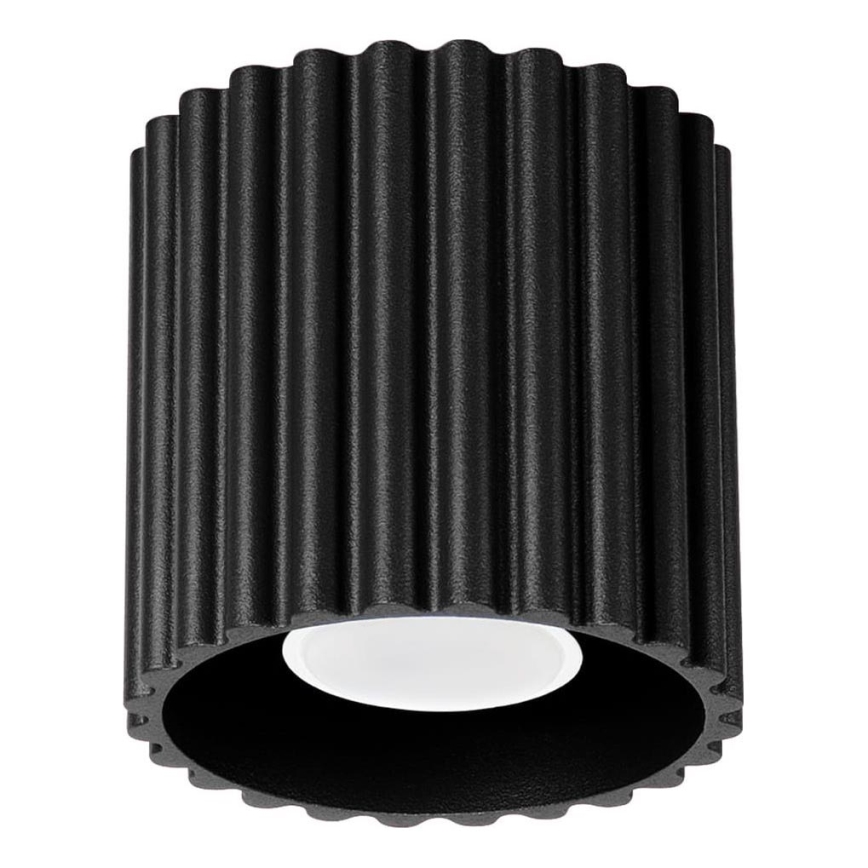 Точковий світильник AURA 1xGU10/10W/230V 10 см чорний