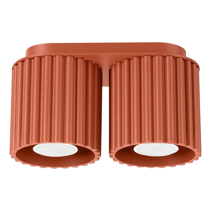 Точковий світильник AURA 2xGU10/10W/230V помаранчевий