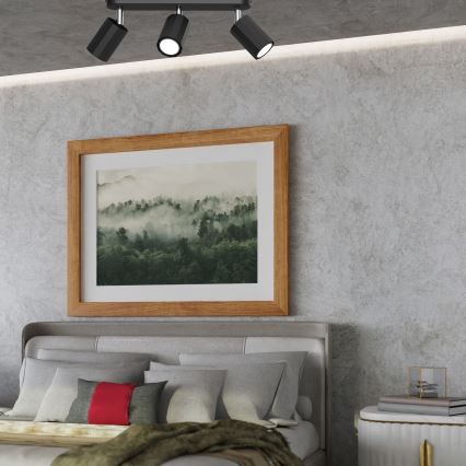 Точковий світильник BELLO 3xGU10/8W/230V чорний