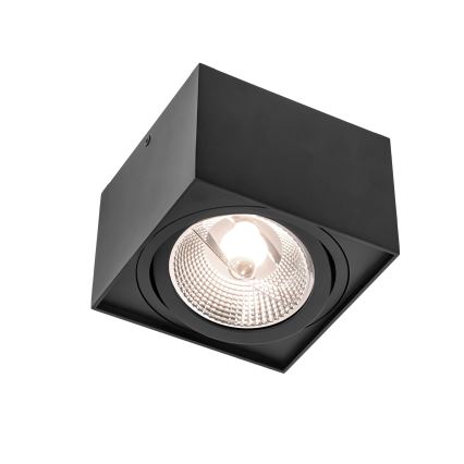 Точковий світильник CHLOE AR111 1xGU10/50W/230V квадратний чорний