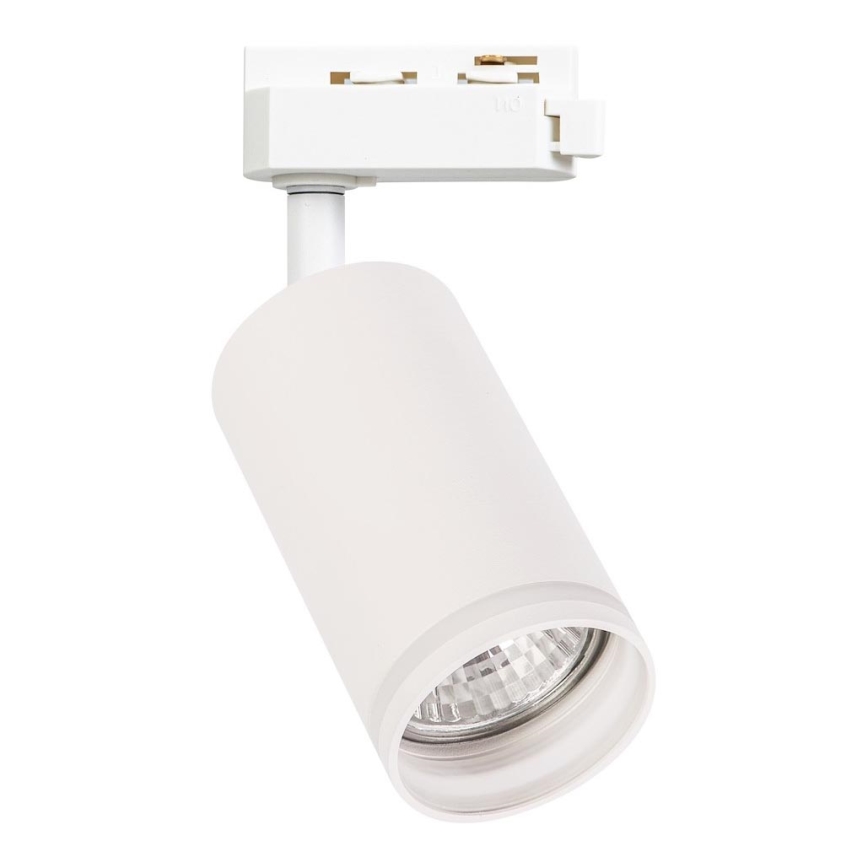 Точковий світильник для 1-фазної трекової системи PIPE 1xGU10/10W/230V білий