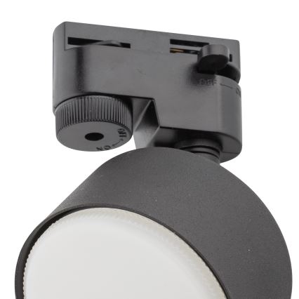 Точковий світильник до 1-фазної трекової системи AVIA 1xGX53/15W/230V чорний
