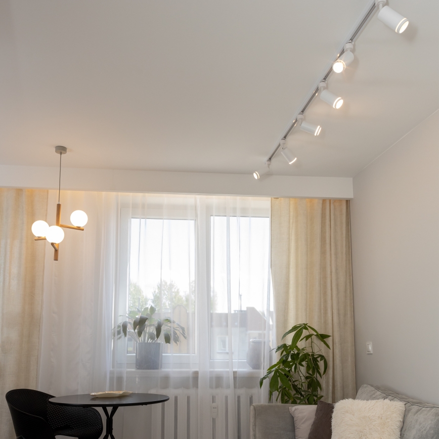 Точковий світильник до 1-фазної трекової системи JET RING 1xGU10/10W/230V білий