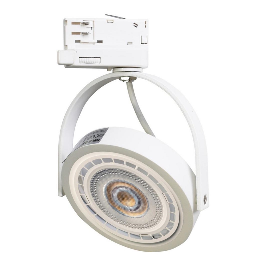 Точковий світильник для трекової системи LUGAR AR111 1xGU10/25W/230V білий