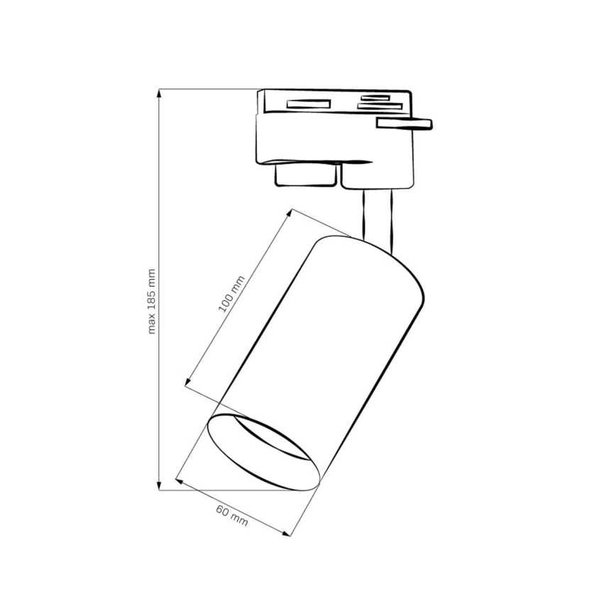 Точковий світильник для трекової системи MARIBEL 1xGU10/10W/230V золотий
