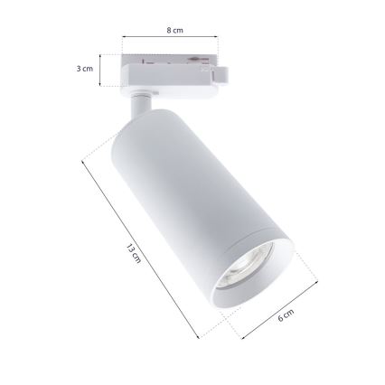 Точковий світильник для трекової системи MICA 3xGU10/25W/230V білий