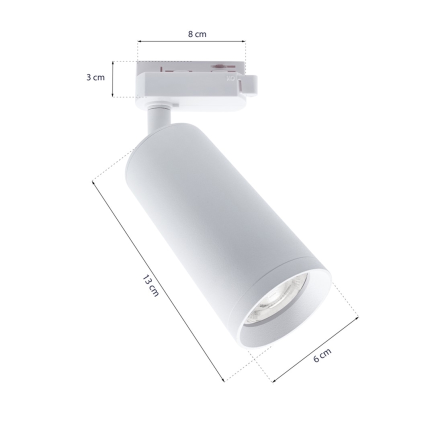 Точковий світильник для трекової системи MICA 3xGU10/25W/230V білий