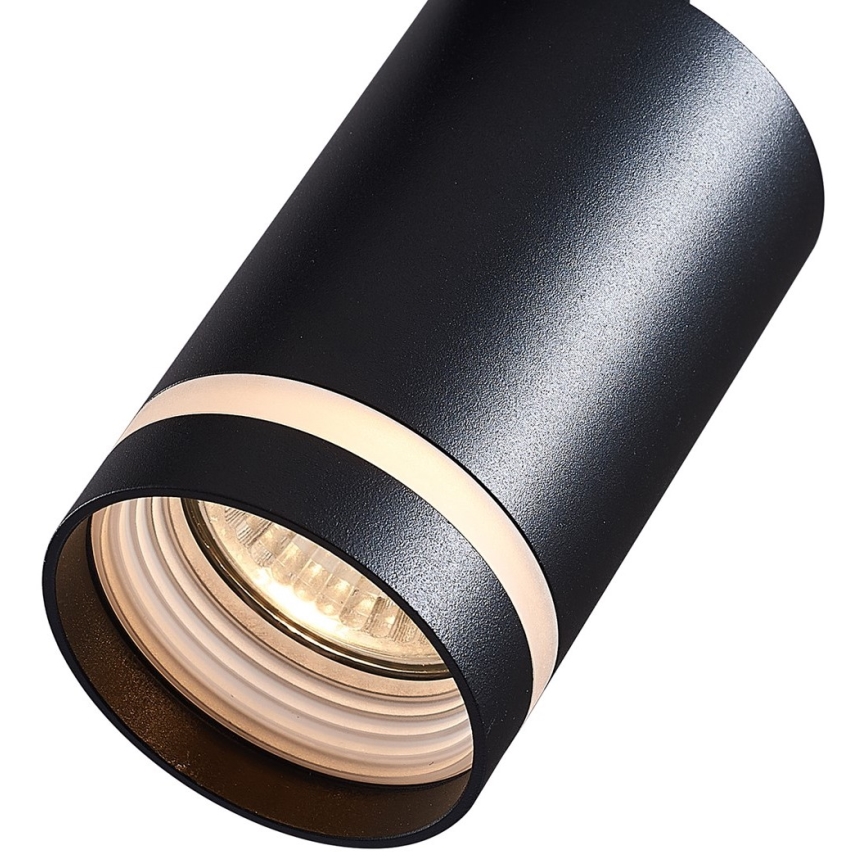 Точковий світильник для трекової системи PIPE 1xGU10/25W/230V чорний