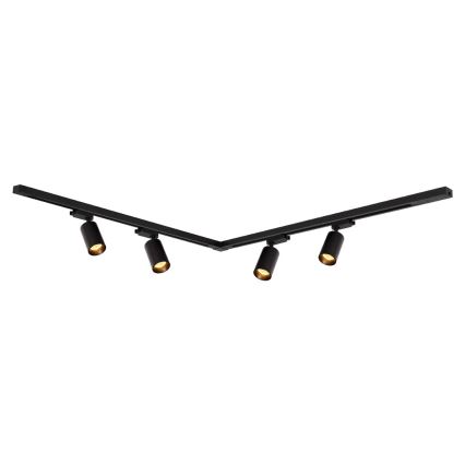 Точковий світильник для трекової системи PIPE 4xGU10/10W/230V чорний