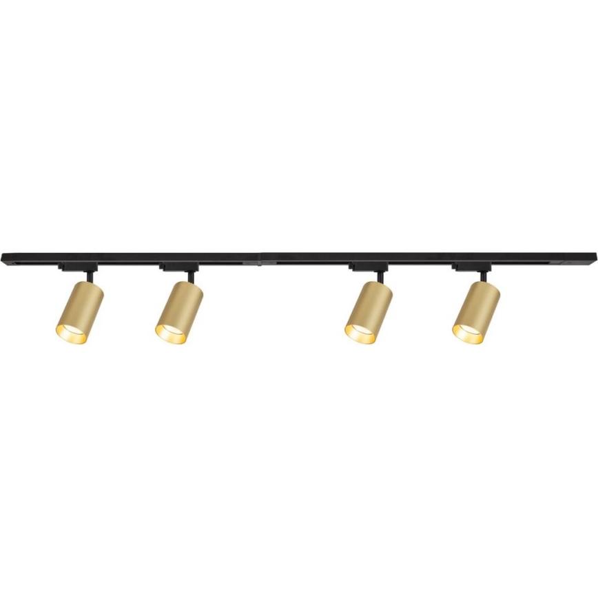 Точковий світильник для трекової системи PIPE 4xGU10/10W/230V золотий/чорний
