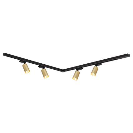 Точковий світильник для трекової системи PIPE 4xGU10/10W/230V золотий/чорний
