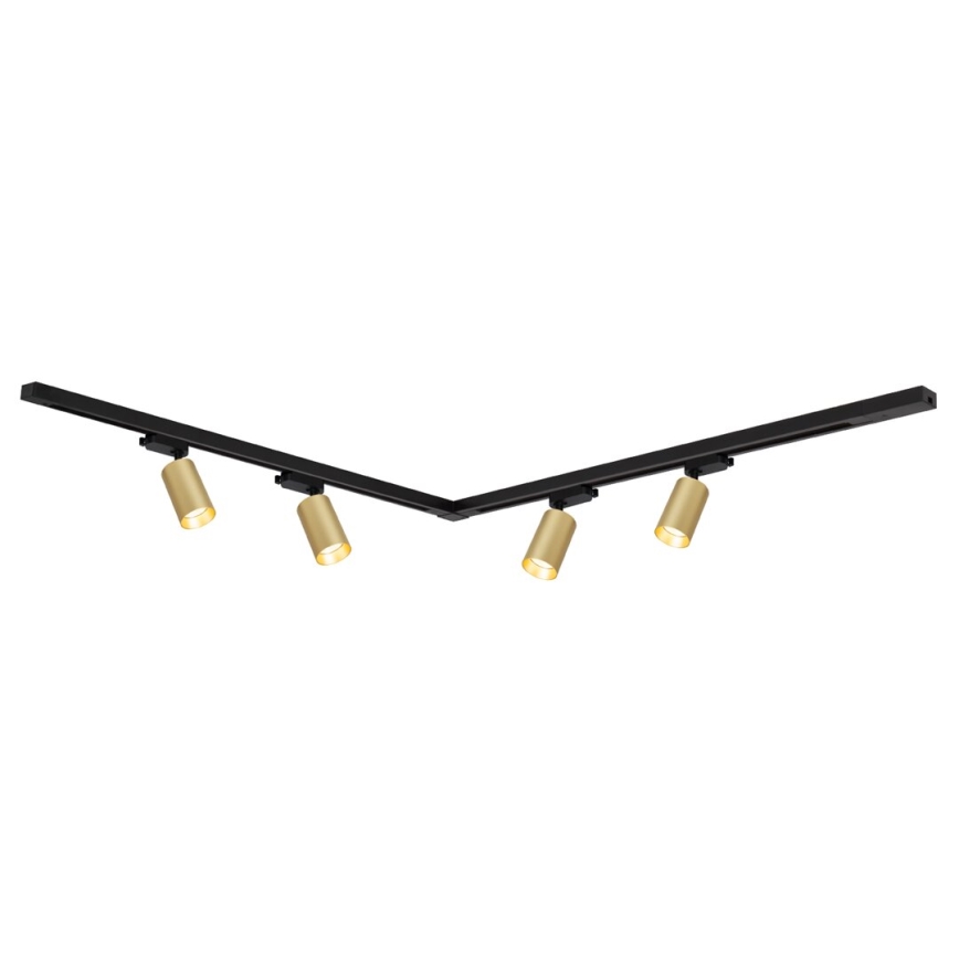 Точковий світильник для трекової системи PIPE 4xGU10/10W/230V золотий/чорний