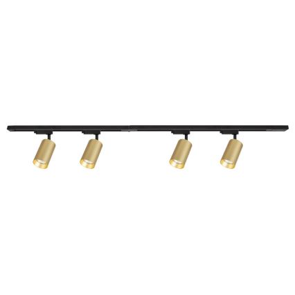Точковий світильник для трекової системи PIPE 4xGU10/10W/230V золотий/чорний