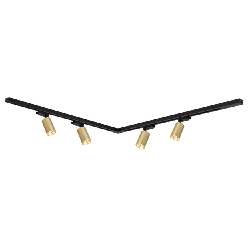 Точковий світильник для трекової системи PIPE 4xGU10/10W/230V золотий/чорний