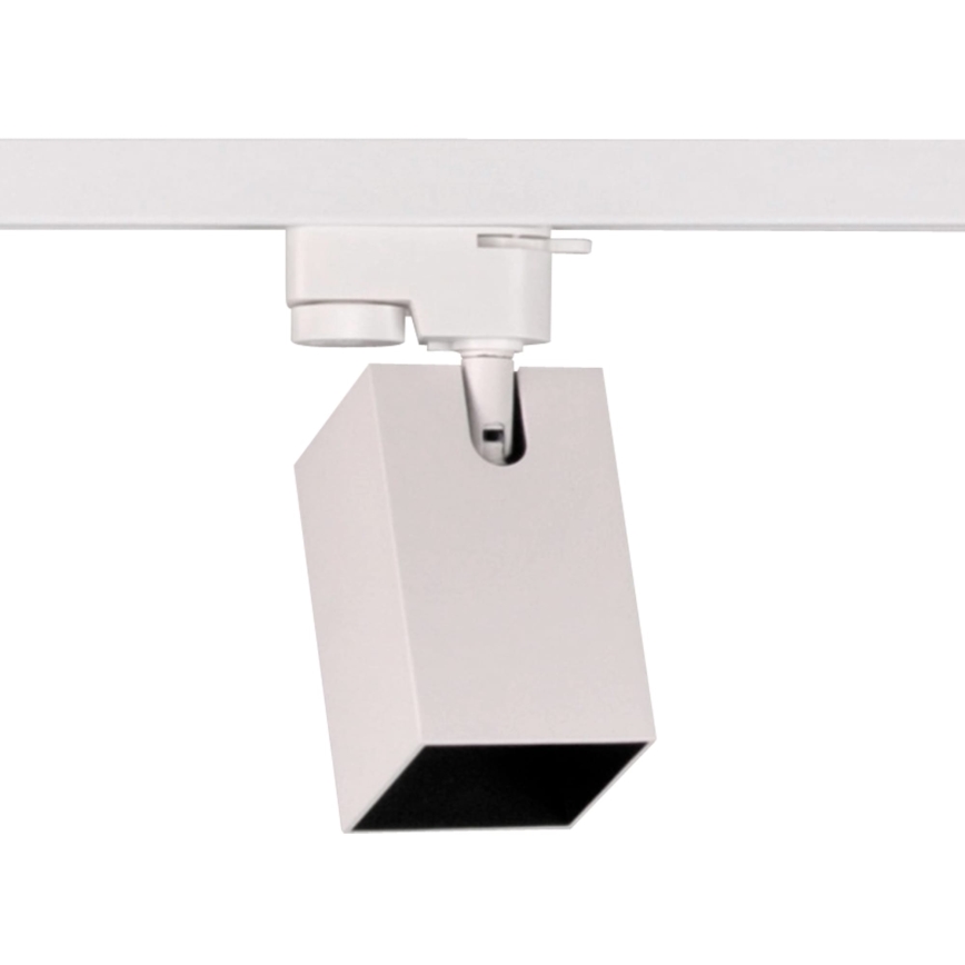 Точковий світильник для трекової системи SQUARE 3xGU10/10W/230V + 1 м трекова система білий