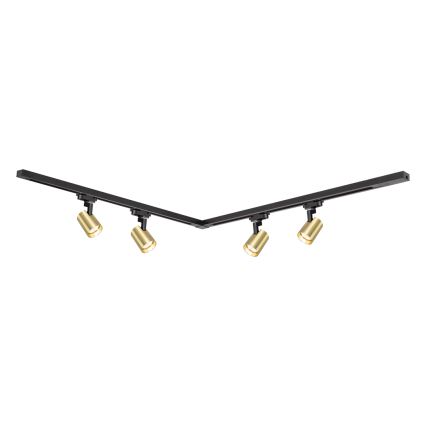 Точковий світильник для трекової системи VOLF 4xGU10/10W/230V золотий/чорний