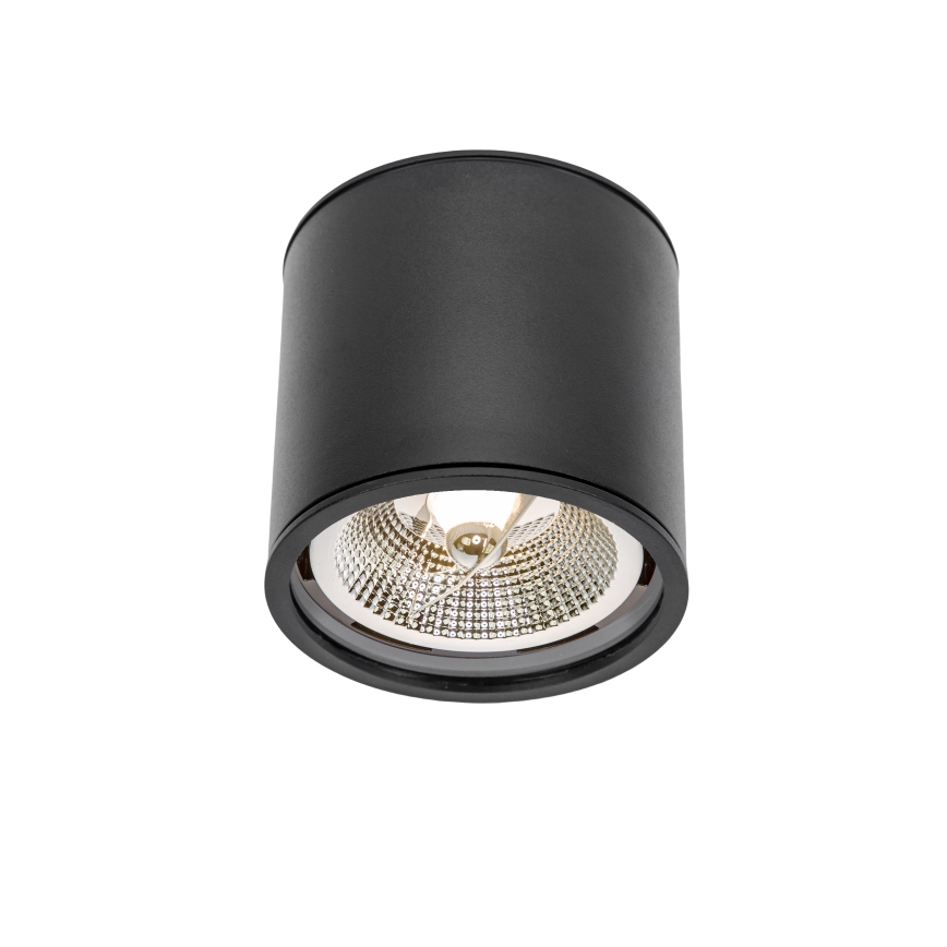 Точковий світильник для ванної кімнати CHLOE AR111 1xGU10/12W/230V IP65 круглий чорний
