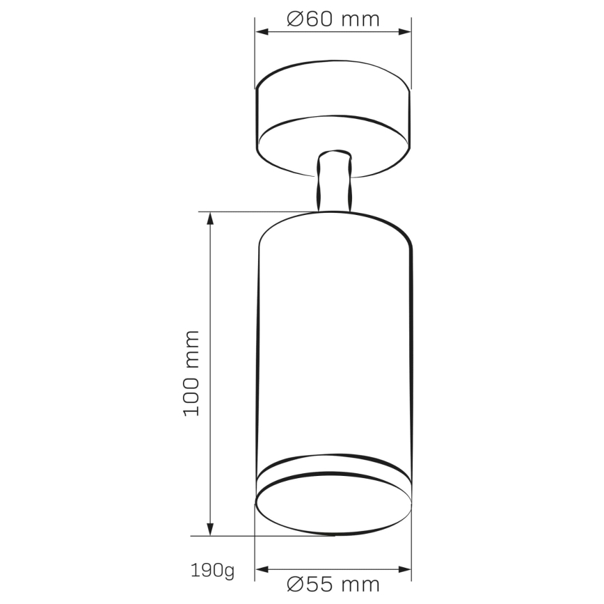 Точковий світильник для ванної кімнати TURYN 1xGU10/10W/230V IP44 чорний