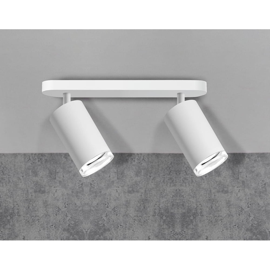 Точковий світильник для ванної кімнати TURYN 2xGU10/10W/230V IP44 білий