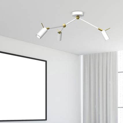 Точковий світильник IRIS 3xGU10/MR11/40W/230V білий/золотий