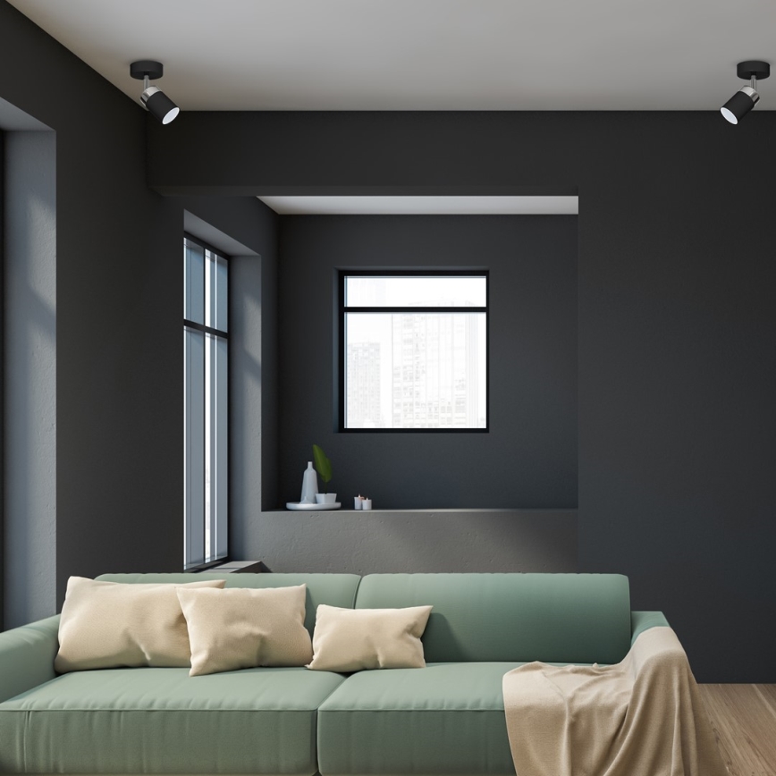 Точковий світильник JOKER 1xGU10/25W/230V чорний/глянцевий хром