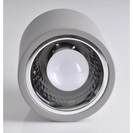 Точковий світильник JUPITER 1xE27/20W/230V діаметр 13 см сірий