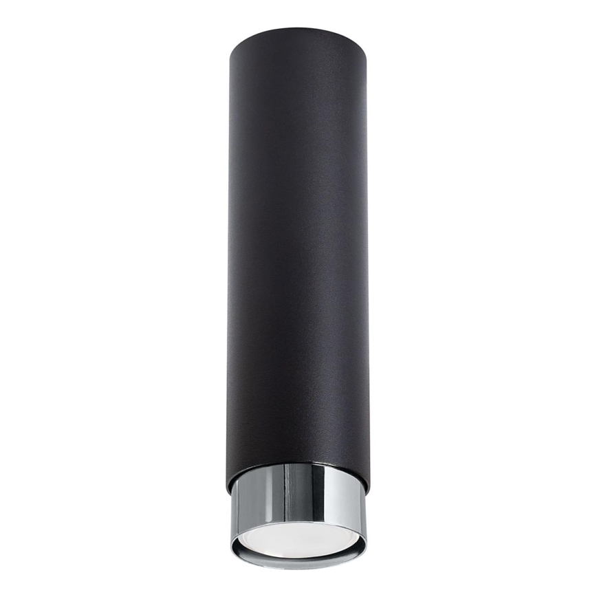 Точковий світильник NERO 1xGU10/10W/230V 22,5 см чорний/глянцевий хром