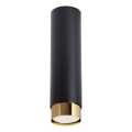 Точковий світильник NERO 1xGU10/10W/230V 22,5 см чорний/золотий