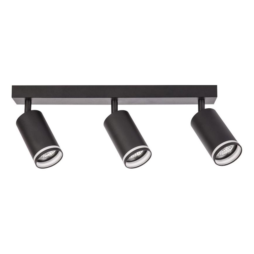 Точковий світильник PIPE 3xGU10/10W/230V чорний
