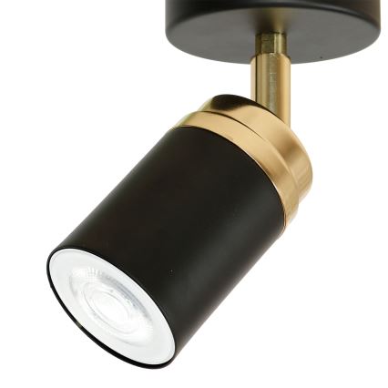 Точковий світильник RENO 1xGU10/8W/230V чорний/золотий