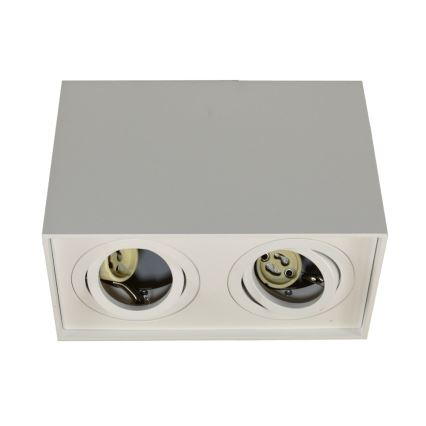 Точковий світильник SIROCO 2xGU10/30W/230V біла